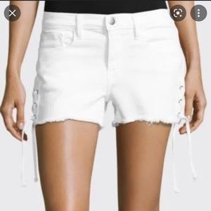 Frame white shorts